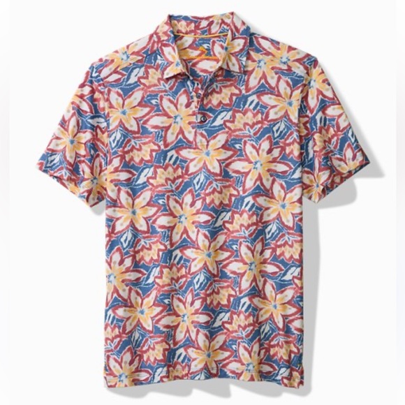 Tommy Bahama Other - Tommy Bahama Flora Fusion IslandZone Polo Shirt